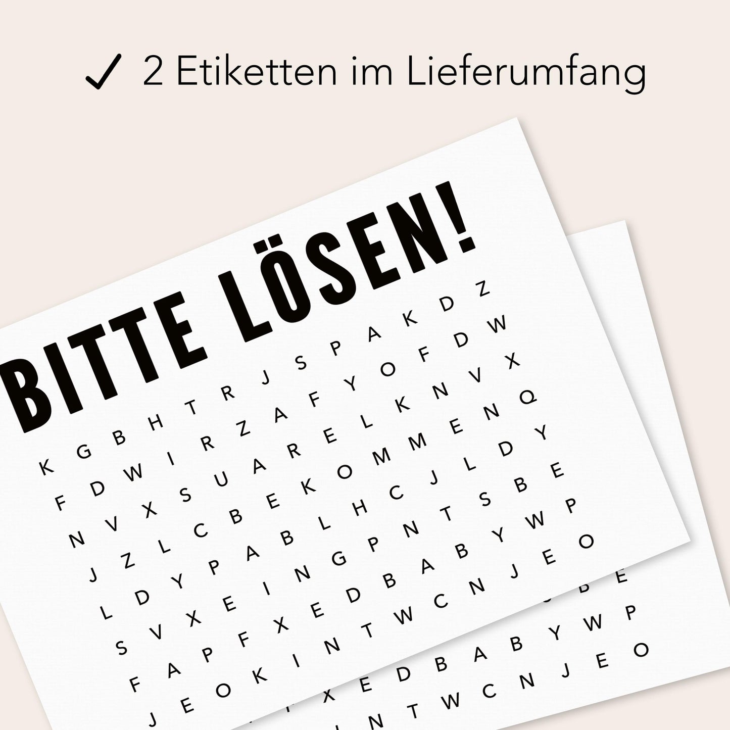 Schwangerschaft Verkünden Wir Bekommen Ein Baby Sektetiketten Flaschenetikett Wörterrätsel Sekt Geschenk 2 Stück | 9x13 cm
