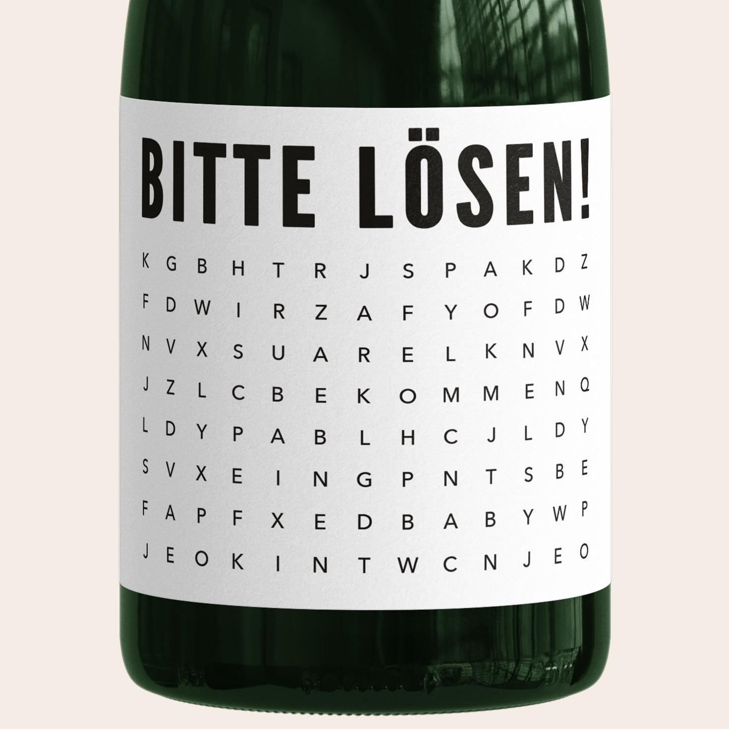 Schwangerschaft Verkünden Wir Bekommen Ein Baby Sektetiketten Flaschenetikett Wörterrätsel Sekt Geschenk 2 Stück | 9x13 cm