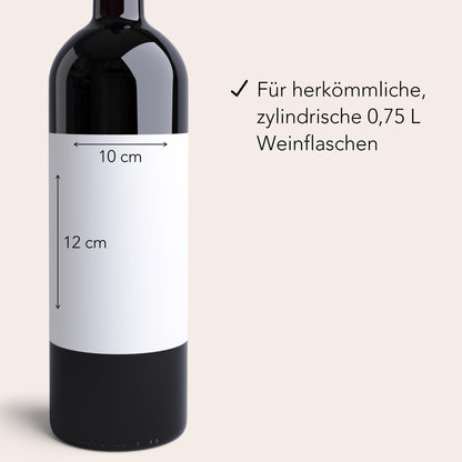 Flaschenetiketten Hochzeit personalisierte mit Foto Weinetiketten selbst gestalten Hochzeitsgeschenk Wein Geschenk 2 Stück | 10x12 cm