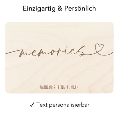Erinnerungskiste Hochzeit personalisiertes Hochzeitsgeschenk für Brautpaar Holzkiste Erinnerungsbox Geschenkkiste Geschenkbox 30x20x13 cm