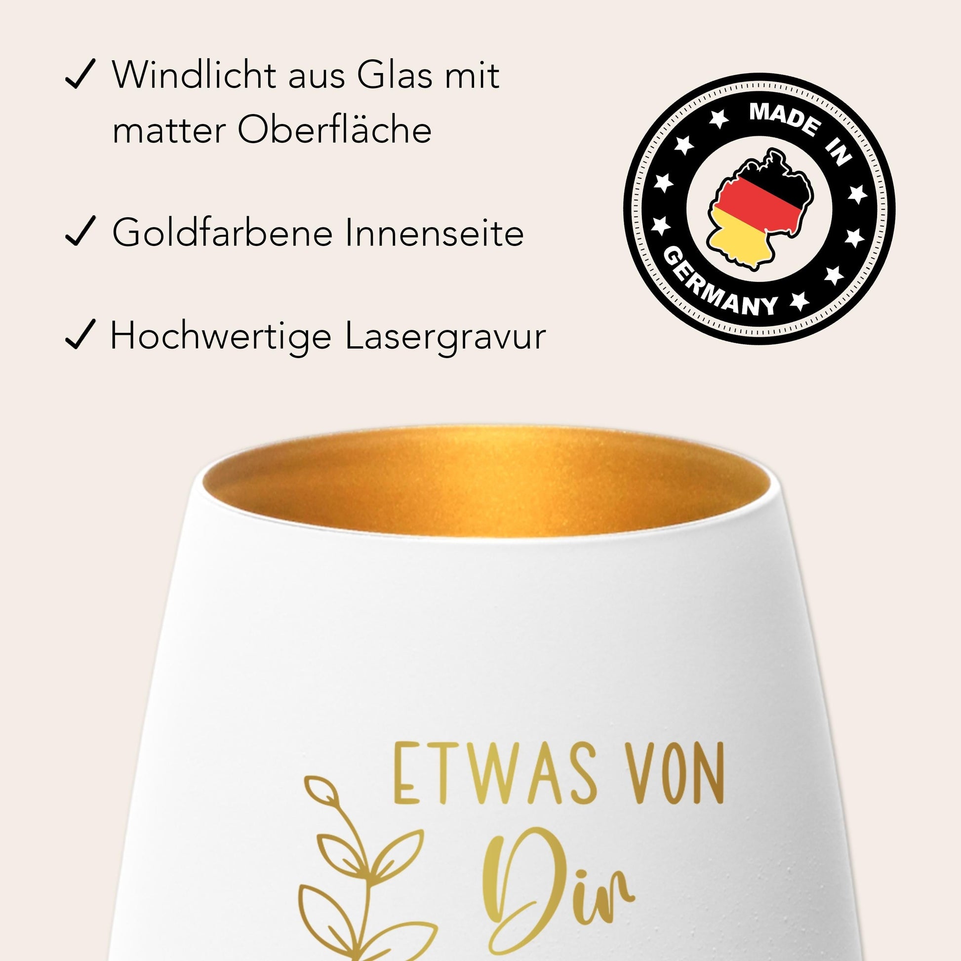 Trauergeschenk Trauerkerze Andenken an Verstorbene Windlicht Trauer Geschenk für Hinterbliebene Trauerlicht Gedenkkerze (Weiß)