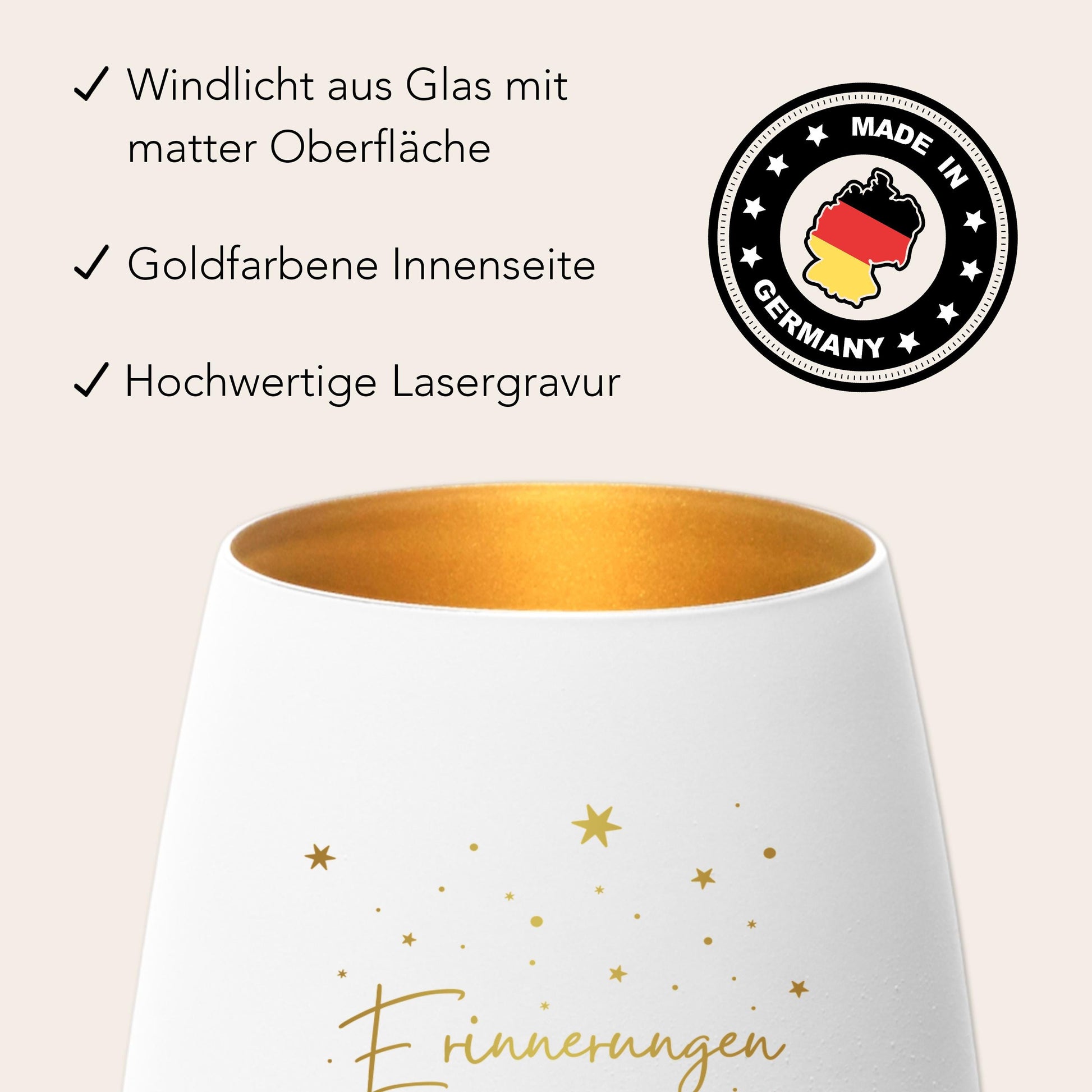 Trauerlicht Erinnerung Windlicht Trauergeschenk Trauerkerze Andenken an Verstorbene Trauer Geschenk für Hinterbliebene (Weiß)