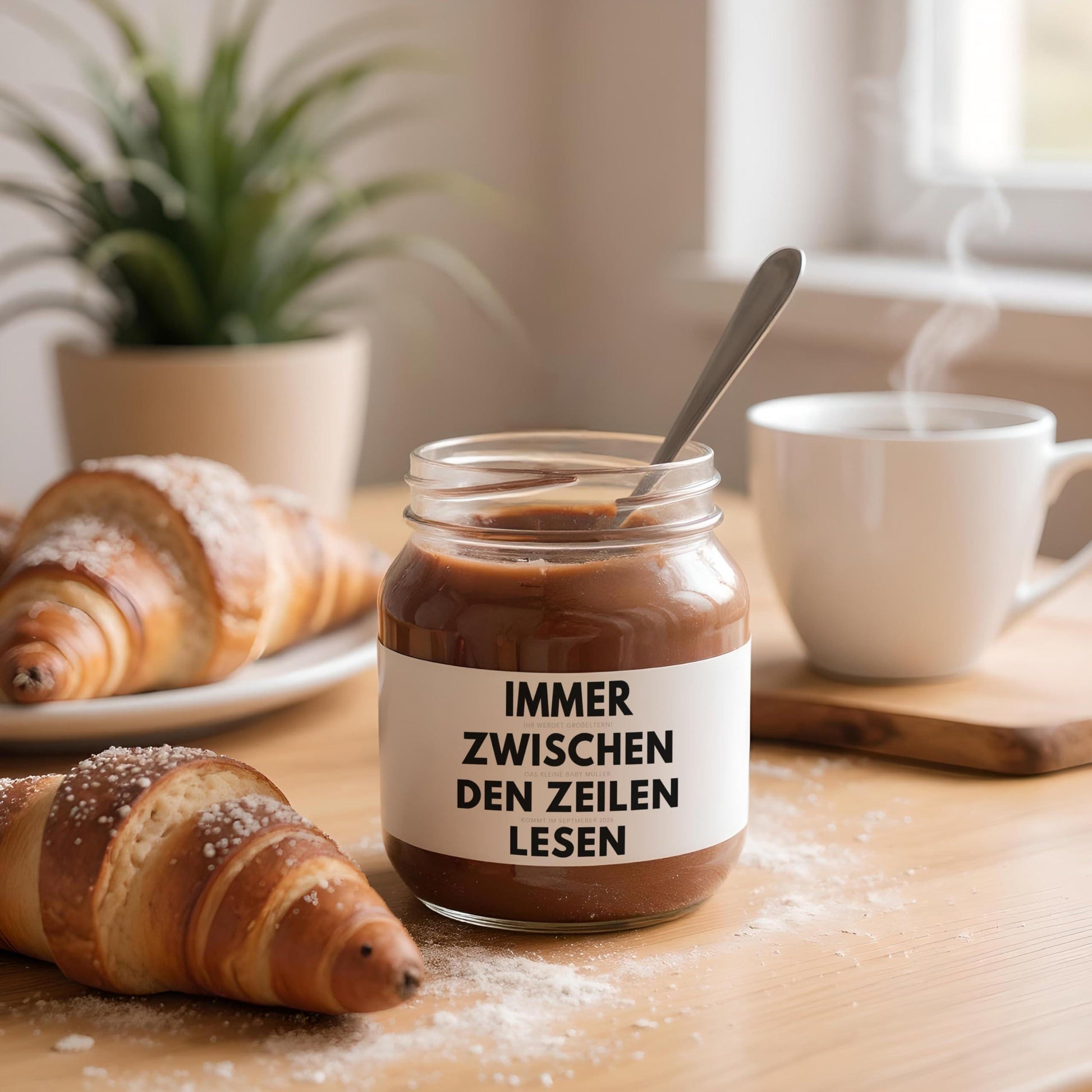 Ihr werdet Oma und Opa Etiketten personalisiert zum Schwangerschaft verkünden Großeltern Schokoaufstrich Etiketten Aufkleber | 2 Stück
