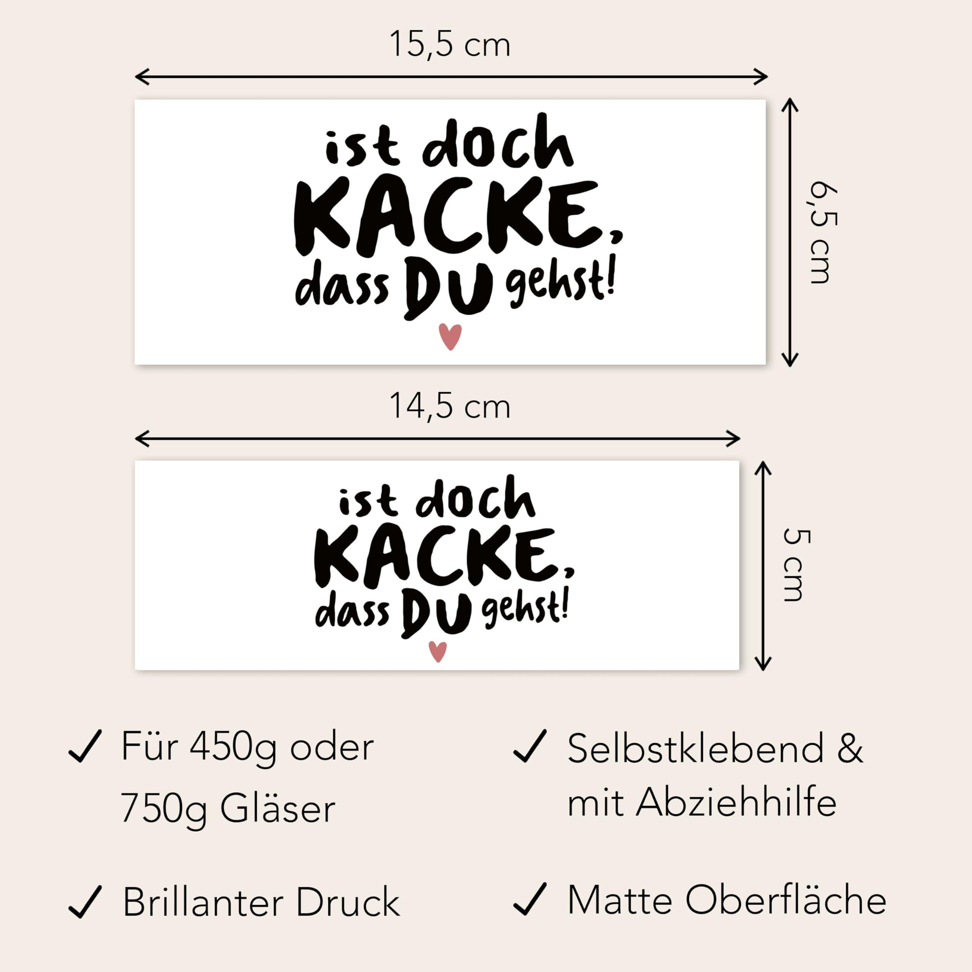 Abschiedsgeschenk Jobwechsel Kollegen Schokoaufstrich Etiketten personalisierte Aufkleber für Glas Nutella Geschenk Abschied | 2 Stück