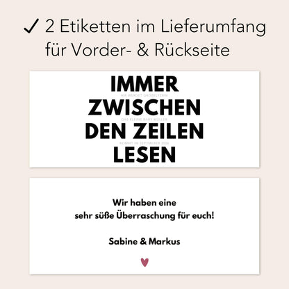 Ihr werdet Oma und Opa Etiketten personalisiert zum Schwangerschaft verkünden Großeltern Schokoaufstrich Etiketten Aufkleber | 2 Stück