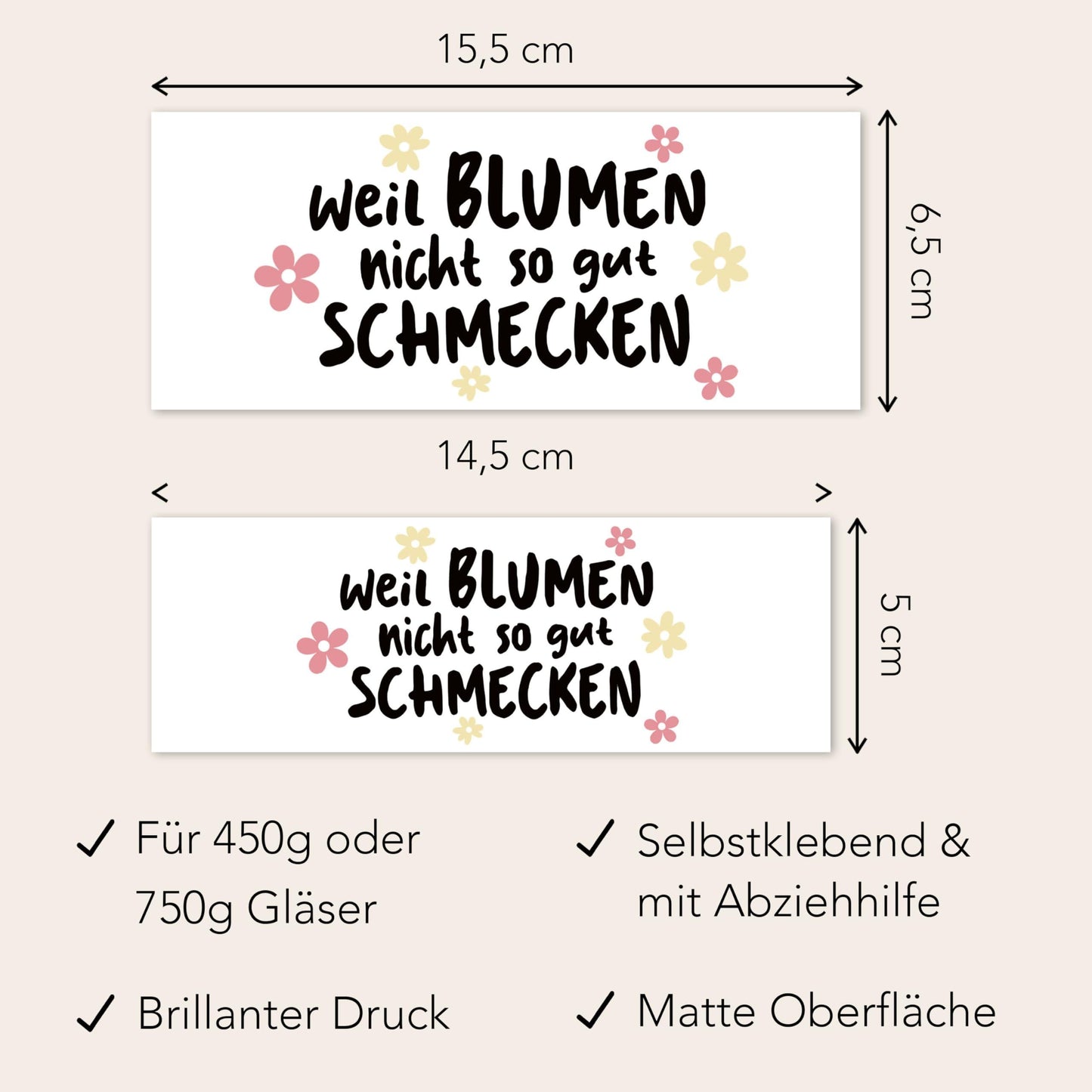 Geburtstagsgeschenk für Frauen personalisiert Schokoaufstrich Etiketten Aufkleber für z.B. Glas Nutella Geburtstag Geschenk | 2 Stück