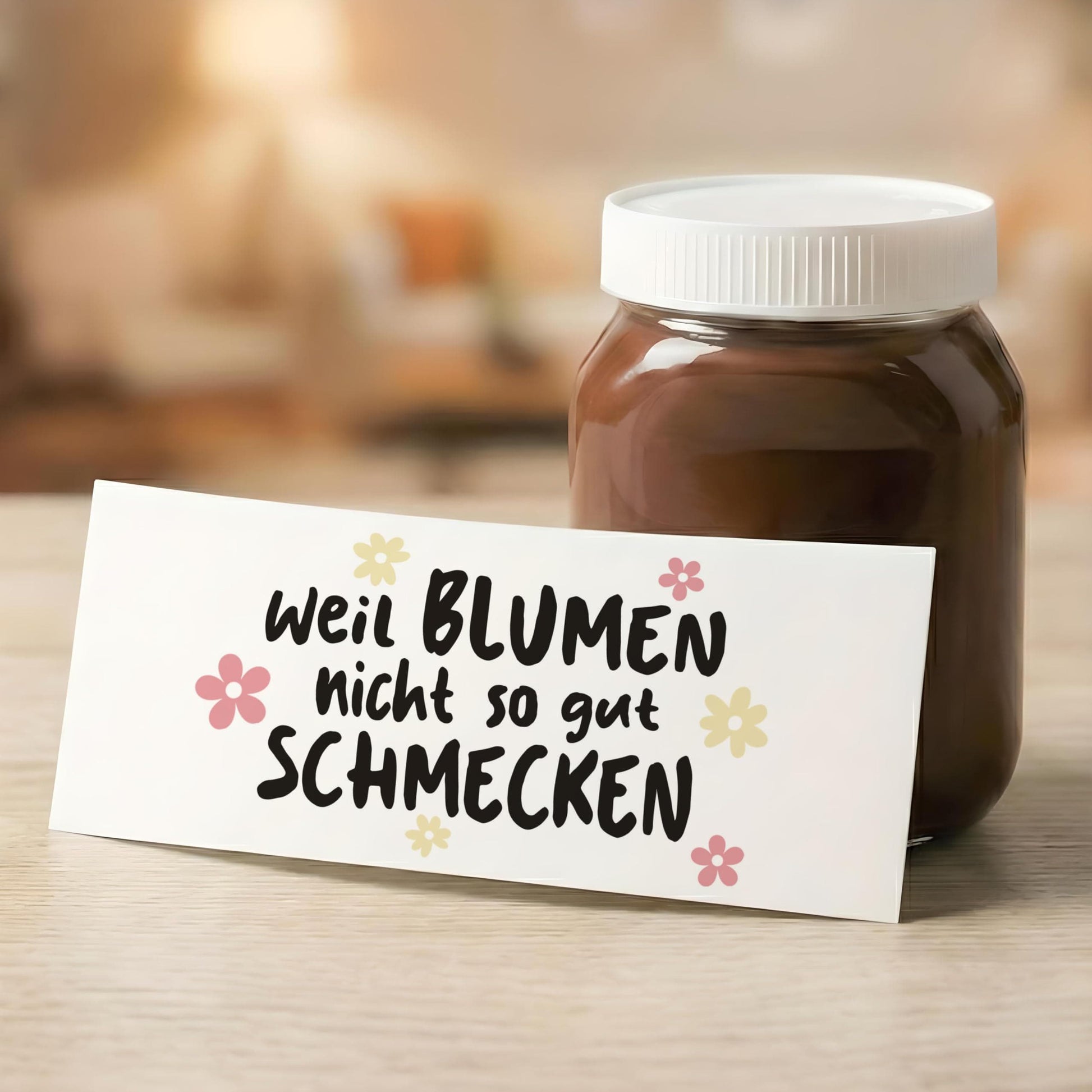 Geburtstagsgeschenk für Frauen personalisiert Schokoaufstrich Etiketten Aufkleber für z.B. Glas Nutella Geburtstag Geschenk | 2 Stück
