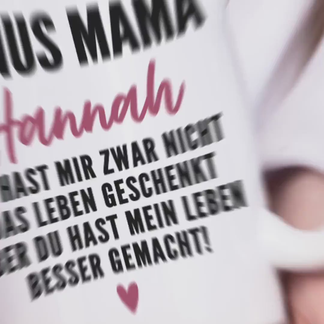 Bonusmama Tasse personalisiertes Muttertagsgeschenk Stiefmutter Stiefmama Bonus Mama Geschenk