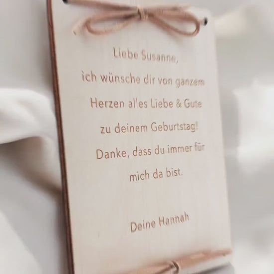 Schonend Behandeln 90. Geburtstag Geldgeschenk personalisiert Geldverpackung Verpackung Geld Geburtstagsgeschenk Geschenkkarte Holz 12x17 cm