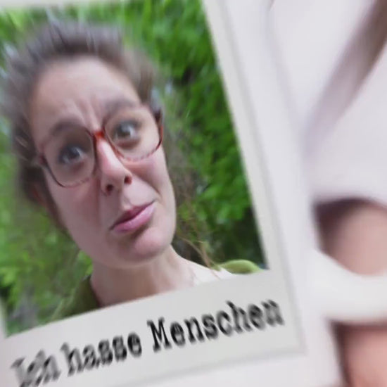 Ich hasse Menschen Tasse personalisiert mit Foto Lustige Fototasse mit Spruch Kaffeetasse Geschenk