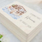 Erinnerungskiste Taufe Geschenk personalisierte Taufbox Taufgeschenk Junge Mädchen Arche Noah Holzkiste mit Deckel Holzbox 30x20x13 cm