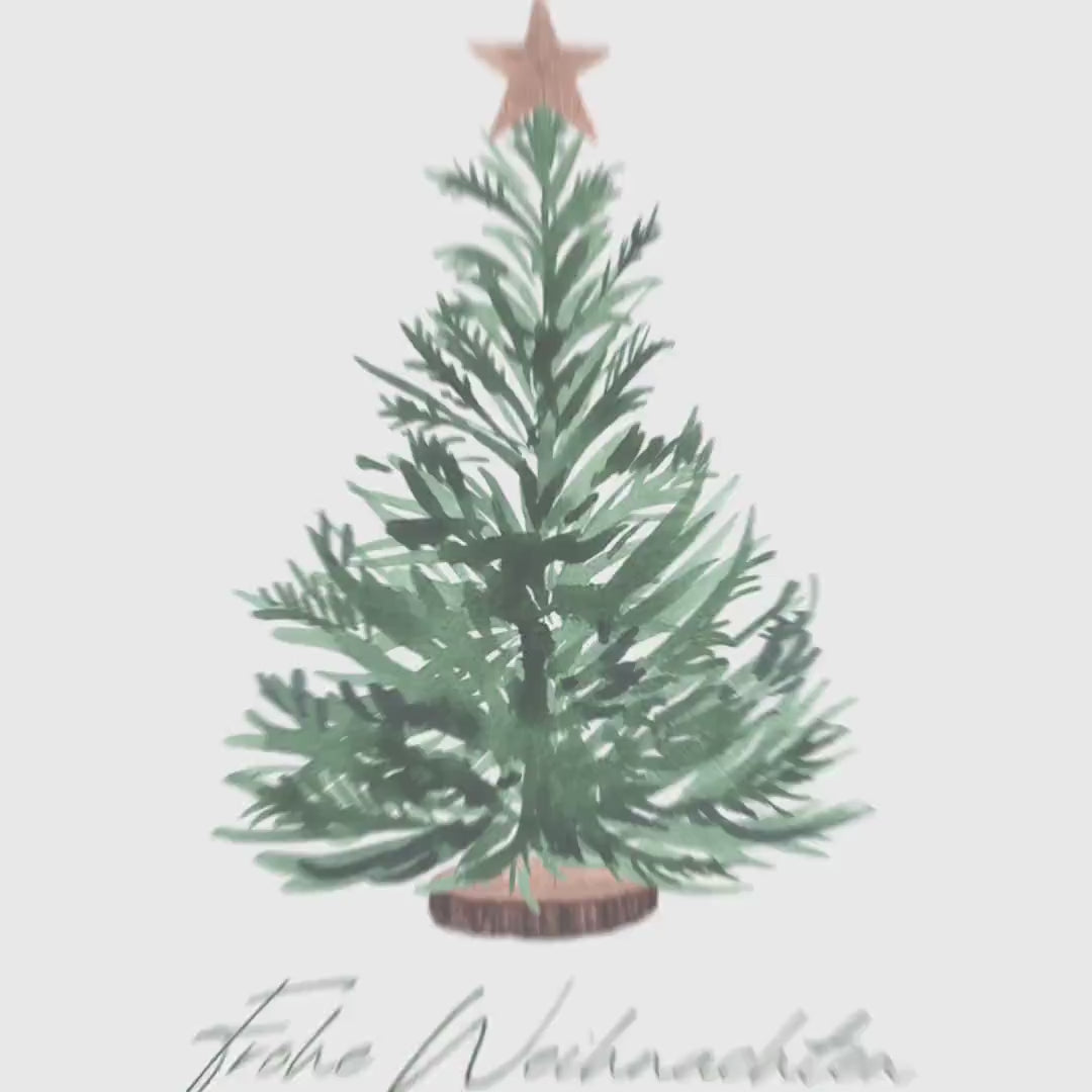 Weihnachtsgeschenk Weinetiketten personalisiert Weihnachtsbaum Weihnachten Geschenk Wein Etiketten selbstklebend 2 Stk. | 10x12 cm