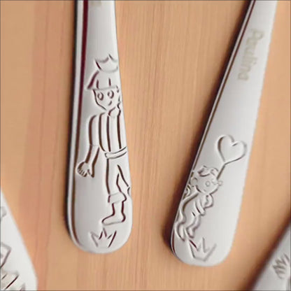 Kinderbesteck mit Gravur Kinder Besteck Set 3 Jahre personalisiert Taufgeschenke für Mädchen Geburtstagsgeschenk Kindergeschirr Prinzessin