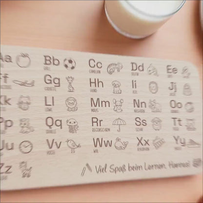Frühstücksbrettchen Geschenk zur Einschulung personalisiert Schulanfang Holzbrett für Kinder Einschulungsgeschenk Frühstücksbrett mit Gravur