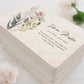 Erinnerungskiste Trauer Trauergeschenk personalisierte Trauerbox Andenken Wildblumen Holzkiste Geschenk Angehörige Holzbox 30x20x13 cm