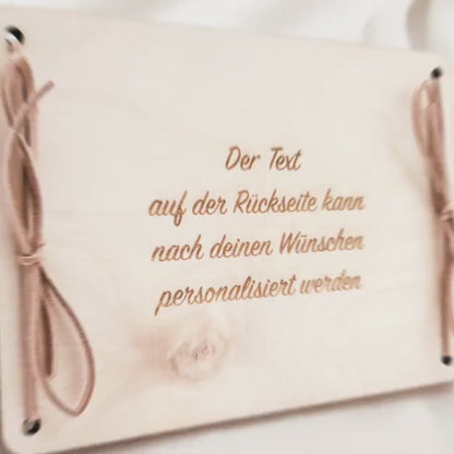 Jugendweihe Geschenk personalisiert Geldgeschenk Verpackung Geld Geschenk Junge Mädchen Geschenkkarte aus Holz 12x17 cm