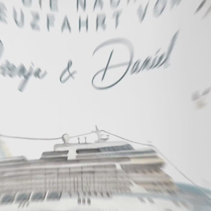 Kreuzfahrt Geschenk Spardose Schiff personalisiertes Geldgeschenk Schiffsreise Kreuzfahrt Reisekasse Kreuzfahrtschiff Urlaub Geschenk