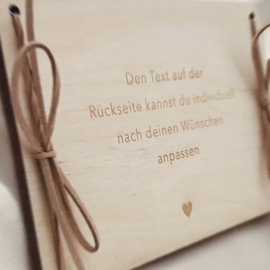 Kreuzfahrt Geldgeschenk Reise Schiffsreise personalisierte Geld Verpackung Urlaub Reisegutschein Reisekasse Geschenkkarte aus Holz 12x17