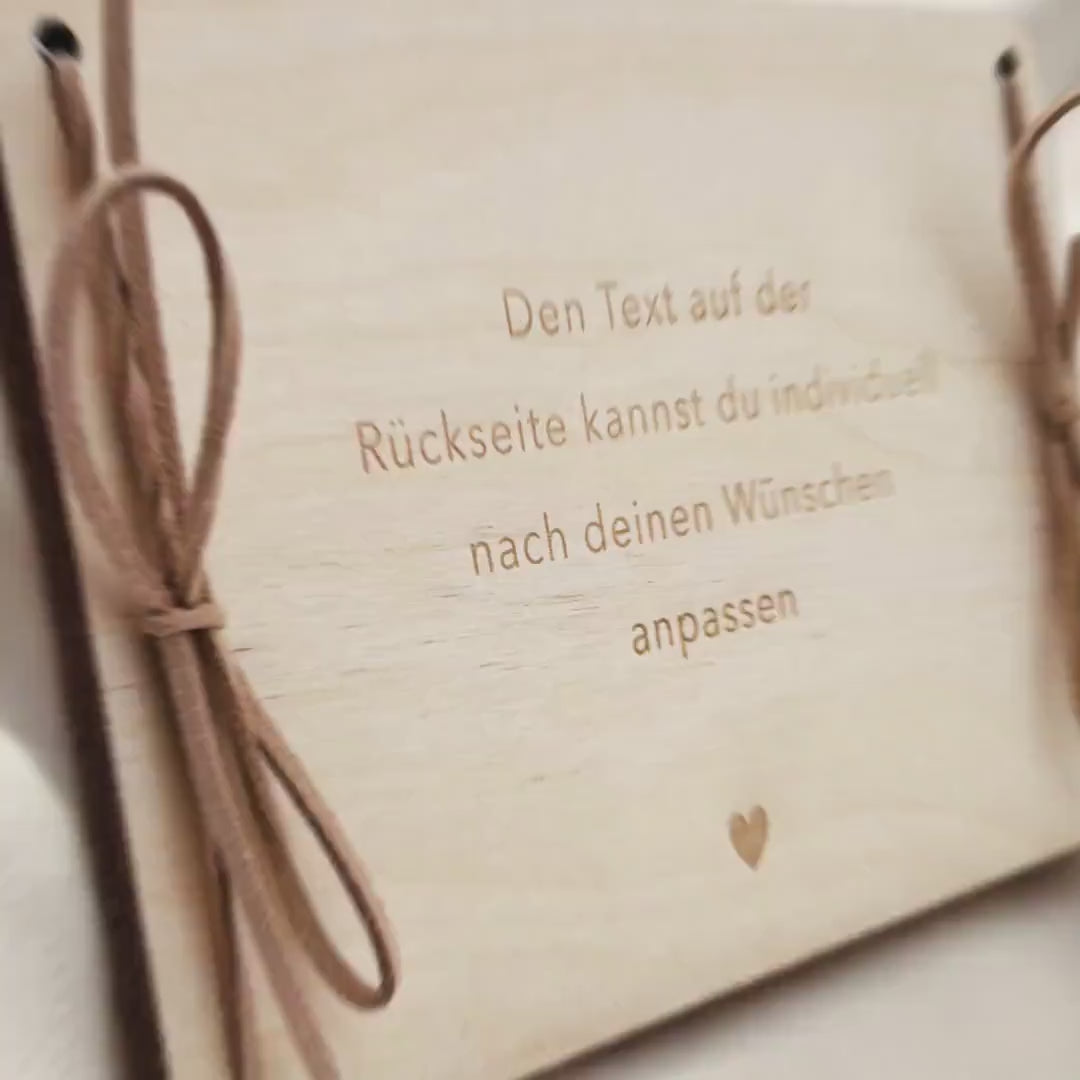 Kreuzfahrt Geldgeschenk Reise Schiffsreise personalisierte Geld Verpackung Urlaub Reisegutschein Reisekasse Geschenkkarte aus Holz 12x17