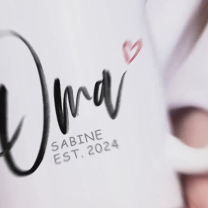 Schwangerschaft verkünden Oma Opa Tassen Paar personalisiert Werdende Großeltern Geschenk