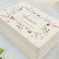 Erinnerungskiste Taufe Geschenk personalisiertes Taufgeschenk Mädchen Wildblumen Taufbox Holzkiste mit Deckel Holzbox 30x20x13 cm