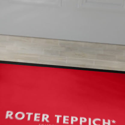 Roter Teppich Fußmatte Innen lustig Geschenk witzige Schmutzfangmatte Rot Einweihungsgeschenk Wohnung Fußabtreter für Innen 60x40 cm