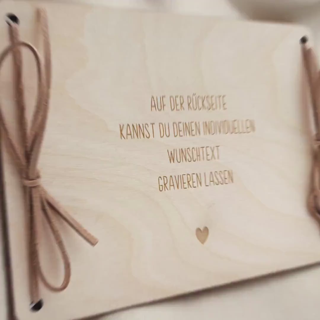 Geldgeschenk Reise Geschenk Reisegutschein Geburtstag personalisierte Geld Verpackung Urlaub Reisekasse Geschenkkarte aus Holz 12x17 cm