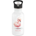 Trinkflasche Kinder Namen Flamingo Edelstahl