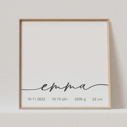 Fußabdruck Handabdruck Baby Bild 1. Geburtstag