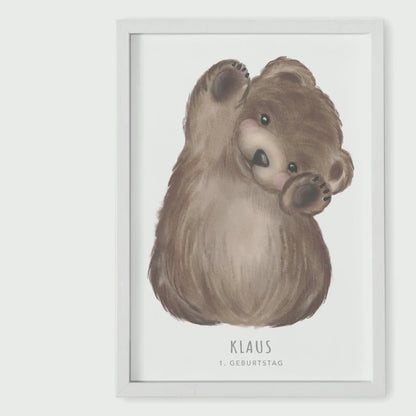 Fußabdrücke Baby Bär Fußabdruck Bild