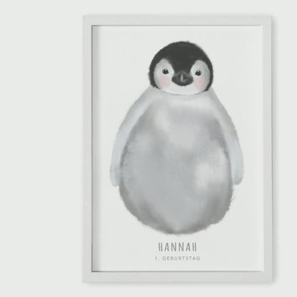 Fußabdrücke Baby Pinguin Fußabdruck Bild