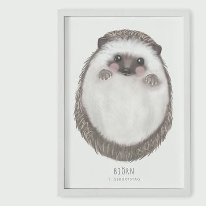 Fußabdrücke Baby Igel Fußabdruck Bild