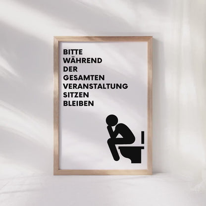 Badezimmer Bild Gäste WC Deko Poster Für Die Toilette Lustiges Einzugsgeschenk
