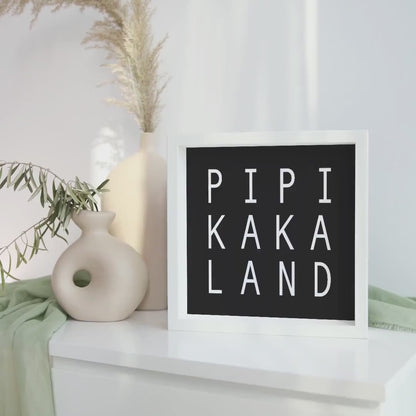 Pipikakaland Poster Badezimmer Deko Gäste WC Bild Für Die Toilette (Ohne Rahmen)