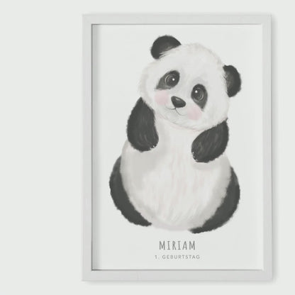 Fußabdrücke Baby Panda Fußabdruck Bild