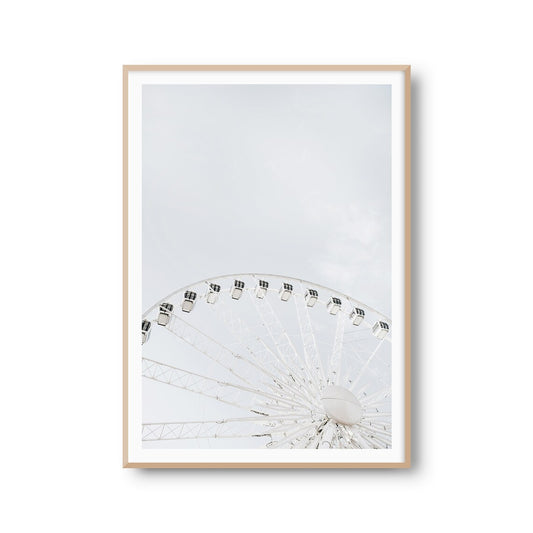 Wanddeko Poster "Riesenrad" Karussell Fotoprint Kunstdruck Bild Fotografie Print Wandbild Kunstdruck (OHNE RAHMEN)