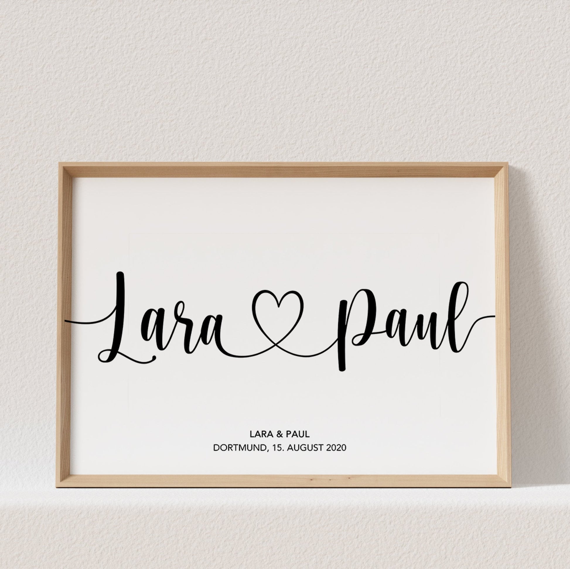 Hochzeitsposter Mit Namen Personalisiert Hochzeitstag Hochzeitsgeschenk