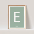Kinderzimmer Poster Buchstabe Name Babyzimmer Geburtsposter Namensgeschenk Buchstabenposter