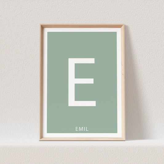 Kinderzimmer Poster Buchstabe Name Babyzimmer Geburtsposter Namensgeschenk Buchstabenposter