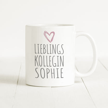 Lieblingskollegin Tasse Personalisiert Name Arbeitskollegin Namensgeschenk