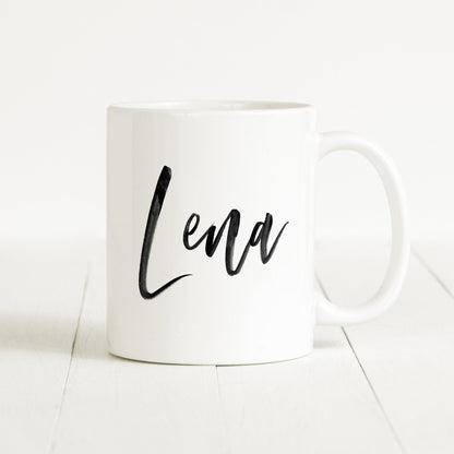 Namenstasse Personalisiert Verschiedene Farben Tasse Keramik Kalligrafie Namensgeschenk