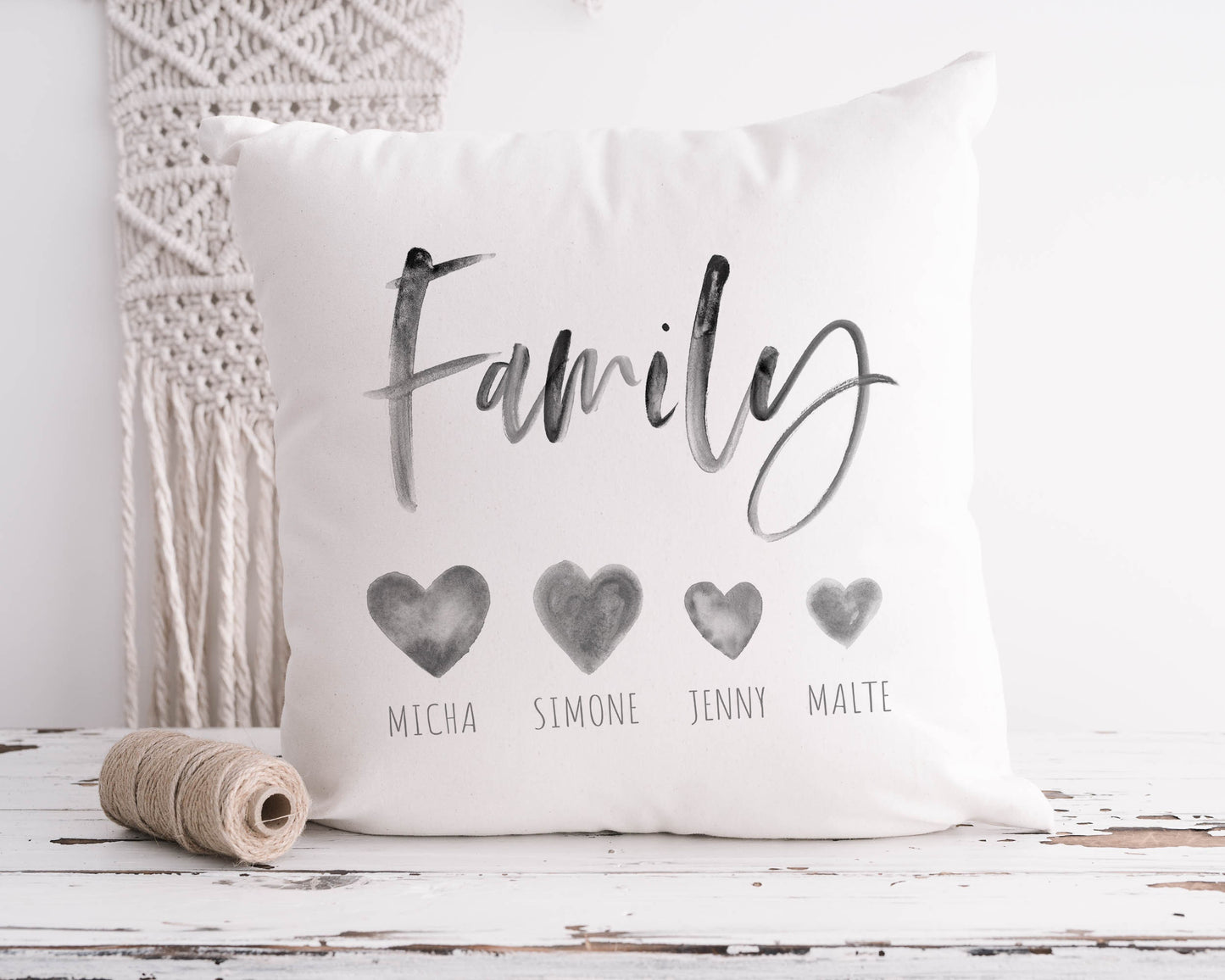 Familie Kissen Personalisiert Family Familienkissen Mit Namen