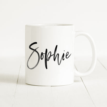 Namenstasse Personalisiert Verschiedene Farben Tasse Keramik Kalligrafie Namensgeschenk