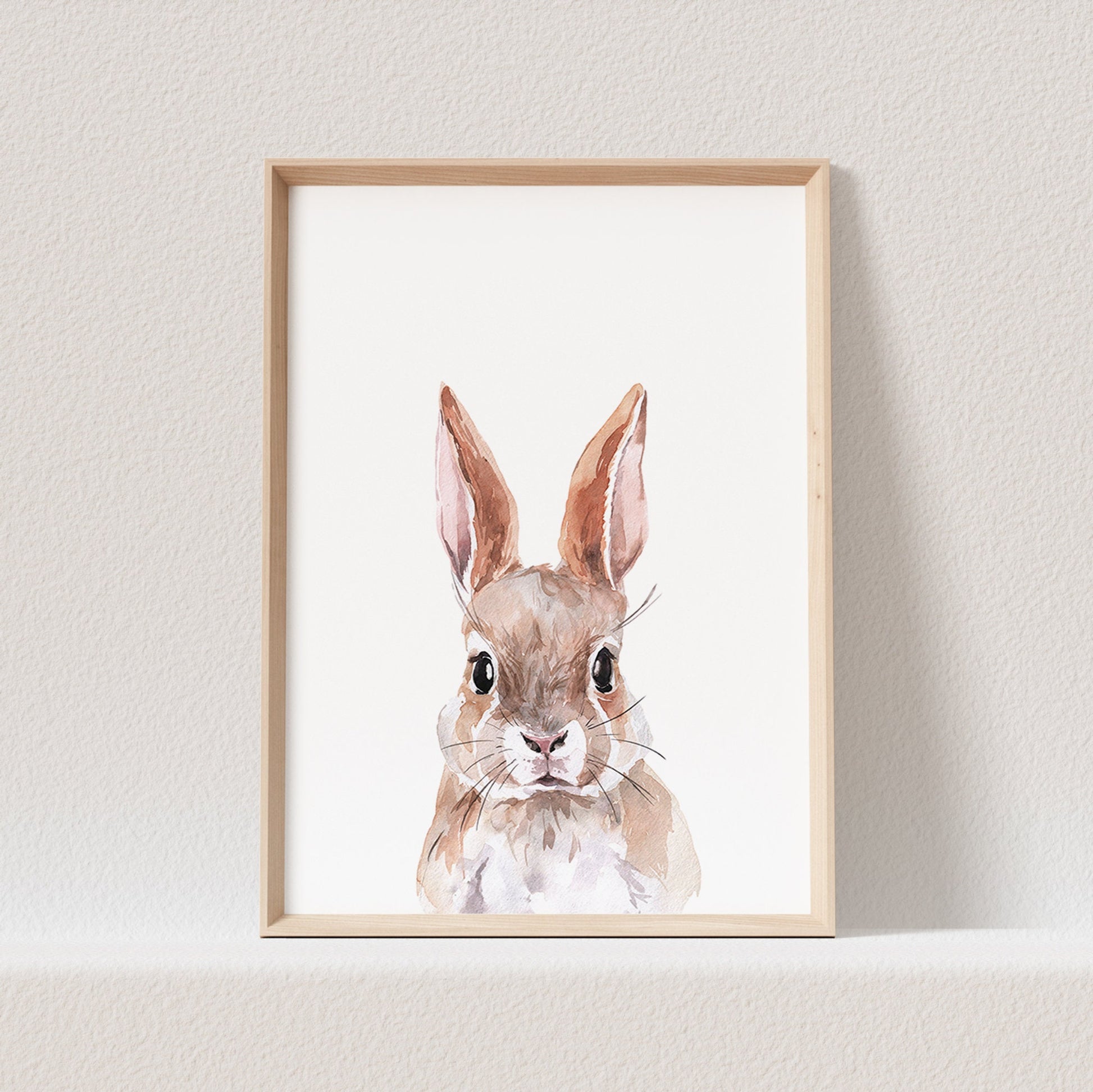 Hase Poster Waldtiere Tiere Kinderzimmer Babyzimmer Bild