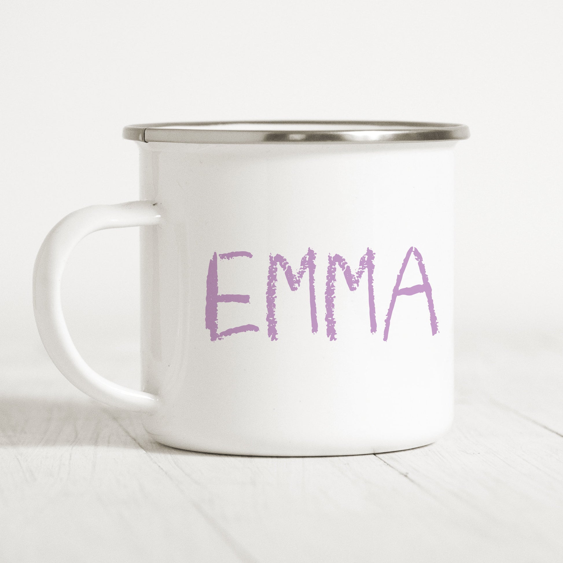 Emaille Tasse Kinder Personalisiert Buchstabe Wachsmalstift Becher