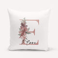 Kissen Personalisiert Buchstabe Blumen Geschenk