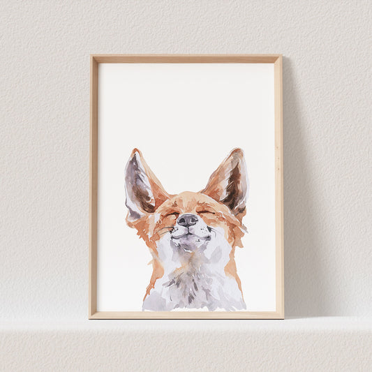 Fuchs Poster Waldtiere Tiere Kinderzimmer Babyzimmer Bild