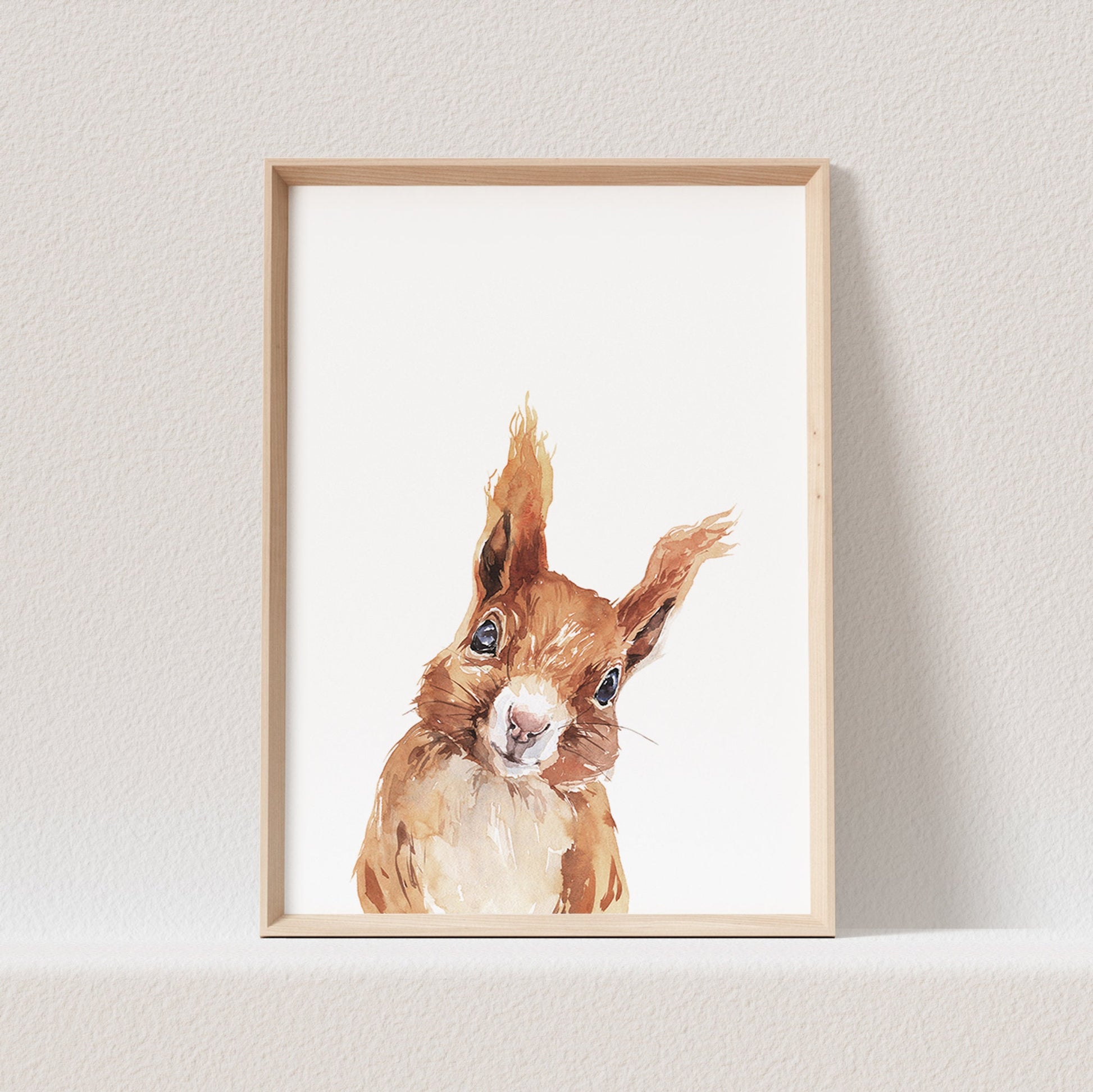 Eichhörnchen Poster Waldtiere Tiere Kinderzimmer Babyzimmer Bild