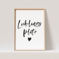 Lieblingsplatz Poster Spruch Herz Einzug Geschenk