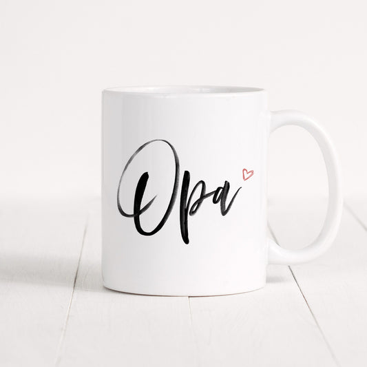 Opa Tasse Keramik Herz Großvater Geschenk